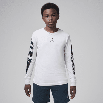 Jordan Big Kids' MVP Flight Long Sleeve T-Shirt. Nike.com